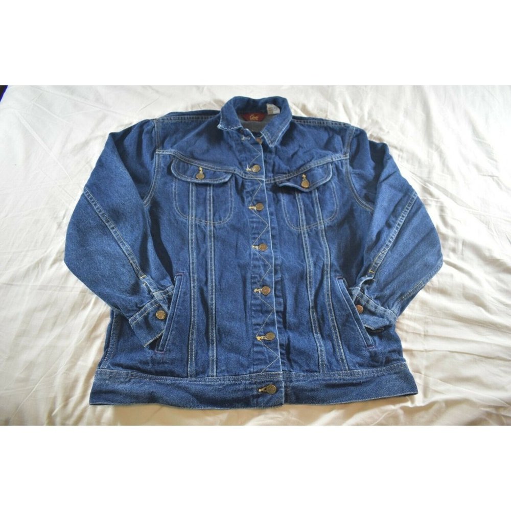 Vintage Ms Lee Denim Jean Trucker Jacket USA Made 9 / 10
